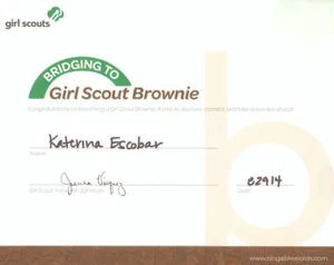 Brownie-Bridging-Certificate